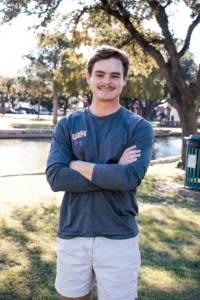 Andrew Bin, a senior from Kerrville, Texas, studying Economics and Finance